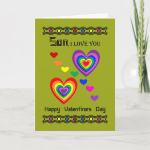Cartes Pour Fêtes Annuelles Fils - heureuse Sainte-Valentin