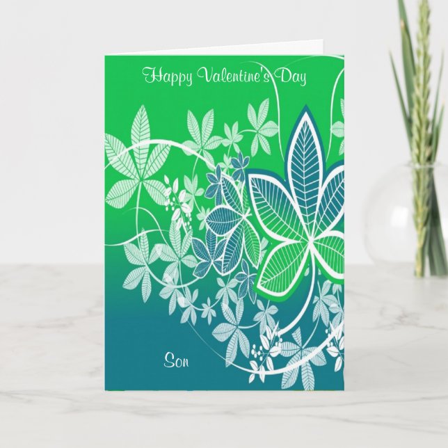 Cartes Pour Fêtes Annuelles fils Heureuse Sainte-Valentin (Devant)