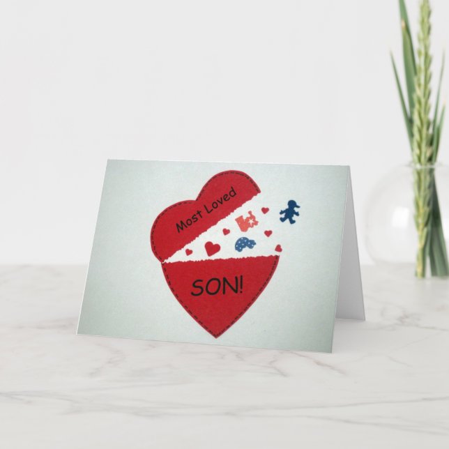 Cartes Pour Fêtes Annuelles Fils le plus aimé ! (Devant)