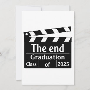 Cartes Pour Fêtes Annuelles Fin de la graduation 2025 Cinema Graduate