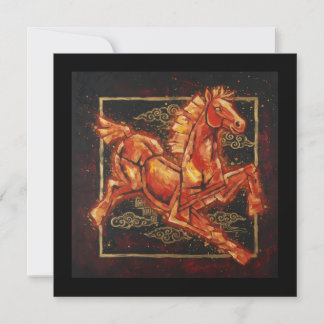 Cartes Pour Fêtes Annuelles Fire Horse