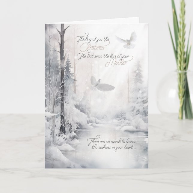Cartes Pour Fêtes Annuelles First Christmas without your Mother Sentimental (Devant)