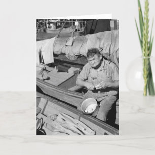 Cartes Pour Fêtes Annuelles Fishing coat