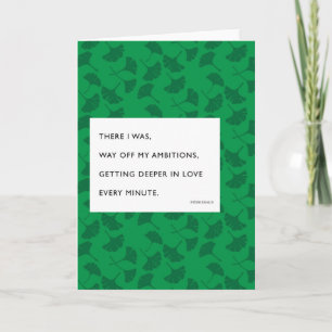 Cartes Pour Fêtes Annuelles Fitzgerald plus profond dans l'amour Valentine