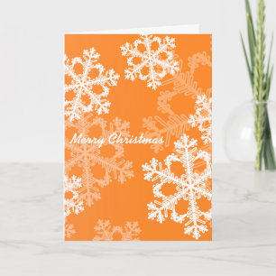 Cartes Pour Fêtes Annuelles Flacon de Noël orange et blanc