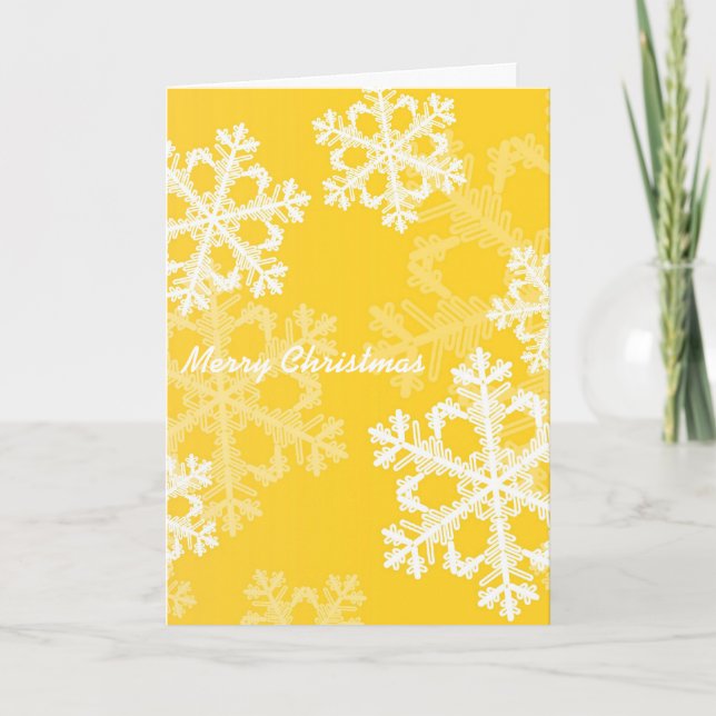 Cartes Pour Fêtes Annuelles Flacons de Noël jaunes et blancs mignons (Devant)