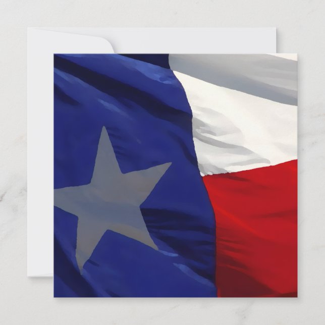 Cartes Pour Fêtes Annuelles Flag of Texas Pop Art (Devant)