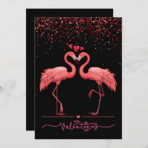 Flamant rose rose Amour - Valentine Be