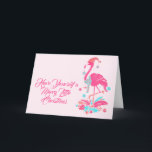 Cartes Pour Fêtes Annuelles Flamant rose Tropical Beach voeux de Noël<br><div class="desc">Amusez-vous un joyeux petit Flamant rose de Noël Tropical Beach Flowers Carte de voeux de vacances. Flamingo rose mignonne avec des fleurs tropicales colorées. Parfait pour les amateurs de flamand qui envoient des réjouissances de Noël pour la saison des fêtes de Floride ou toute région côtière chaude.</div>