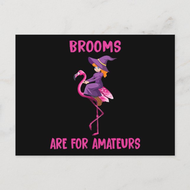 Cartes Pour Fêtes Annuelles Flamingo | Déguisement Halloween Flamingoween (Devant)