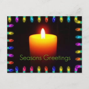 Cartes Pour Fêtes Annuelles Flamme de Vœux de Fêtes