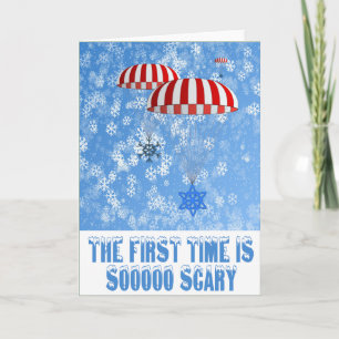 Cartes Pour Fêtes Annuelles Flammes de neige de Noël amusantes