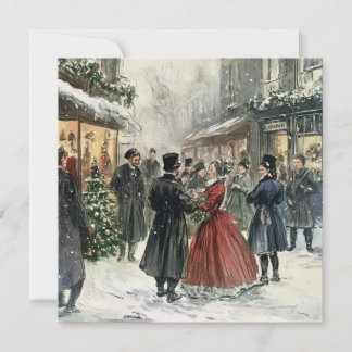 Cartes Pour Fêtes Annuelles Flat Christmas Card