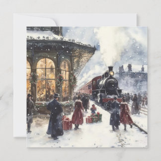 Cartes Pour Fêtes Annuelles Flat Christmas Card