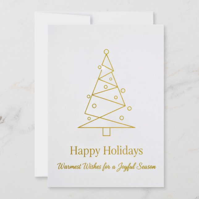 Cartes Pour Fêtes Annuelles Flat Christmas Greeting Card (Devant)