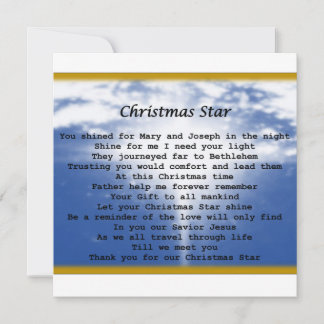 Cartes Pour Fêtes Annuelles Flat Holiday Card- Christmas Star