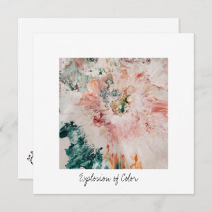 Cartes Pour Fêtes Annuelles Flat Holiday Card Explosion du carré couleur