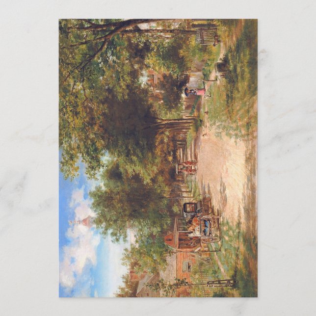 Cartes Pour Fêtes Annuelles Flat Thanksgiving Card (Devant)