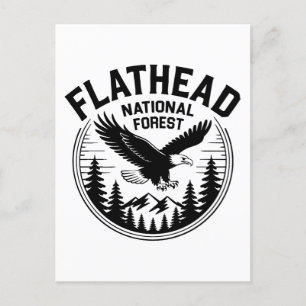 Cartes Pour Fêtes Annuelles Flathead National Forest Montana Adventure Vibes