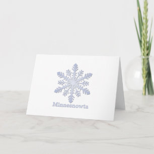 Cartes Pour Fêtes Annuelles Fléau de neige bleu Minnesnowta