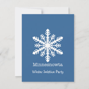 Cartes Pour Fêtes Annuelles Fléau de neige du Minnesnowta