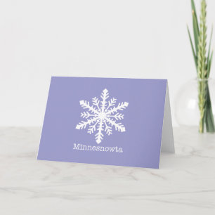Cartes Pour Fêtes Annuelles Fléau de neige du Minnesnowta