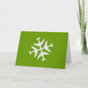 Cartes Pour Fêtes Annuelles Flèche-neige de l'avion