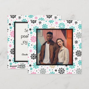 Cartes Pour Fêtes Annuelles Flèches de neige rétro