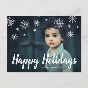 Cartes Pour Fêtes Annuelles Flèches de neige simples Photo Moderne
