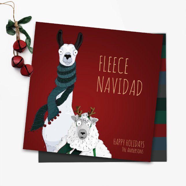 Cartes Pour Fêtes Annuelles « Fleece Navidad » Drôle, Élégant et Plein d'Espri (Créateur téléchargé)