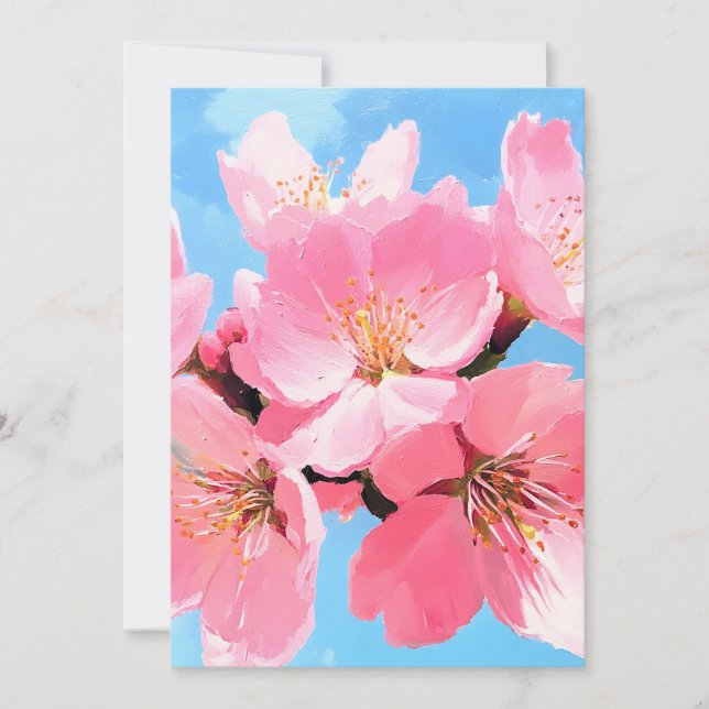 Cartes Pour Fêtes Annuelles Fleur de cerisier (Devant)