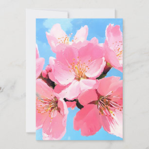 Cartes Pour Fêtes Annuelles Fleur de cerisier