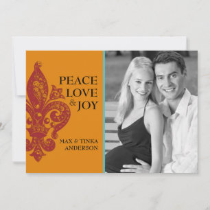 Cartes Pour Fêtes Annuelles Fleur De Lis Holiday Greeting