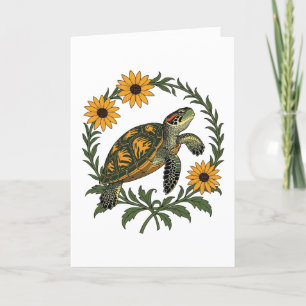Cartes Pour Fêtes Annuelles Fleur de Maryland Terrapin et Susan aux yeux noirs