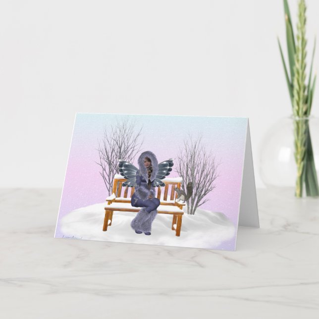 Cartes Pour Fêtes Annuelles Fleur de neige (Devant)