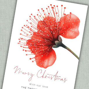 Cartes Pour Fêtes Annuelles Fleur de Pōhutuka Calendrier 2027 Joyeux Noël 