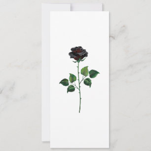 Cartes Pour Fêtes Annuelles Fleur de rose noire