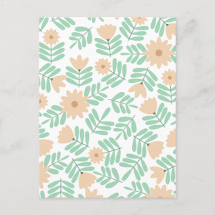 Cartes Pour Fêtes Annuelles Fleur minimale