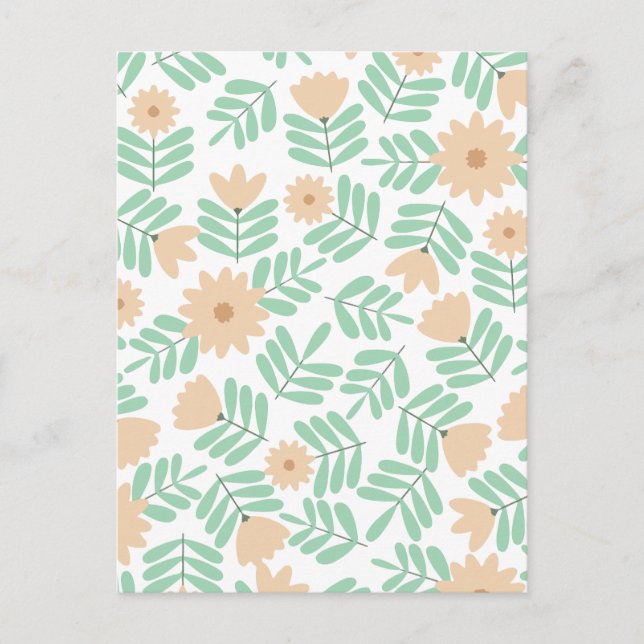 Cartes Pour Fêtes Annuelles Fleur minimale (Devant)