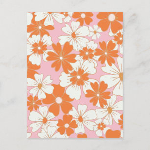 Cartes Pour Fêtes Annuelles Fleur minimaliste
