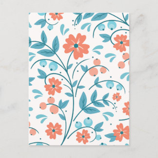 Cartes Pour Fêtes Annuelles Fleur orange minimaliste