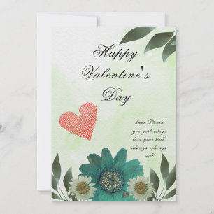 Cartes Pour Fêtes Annuelles Fleur verte - Un amour comme aucun autre