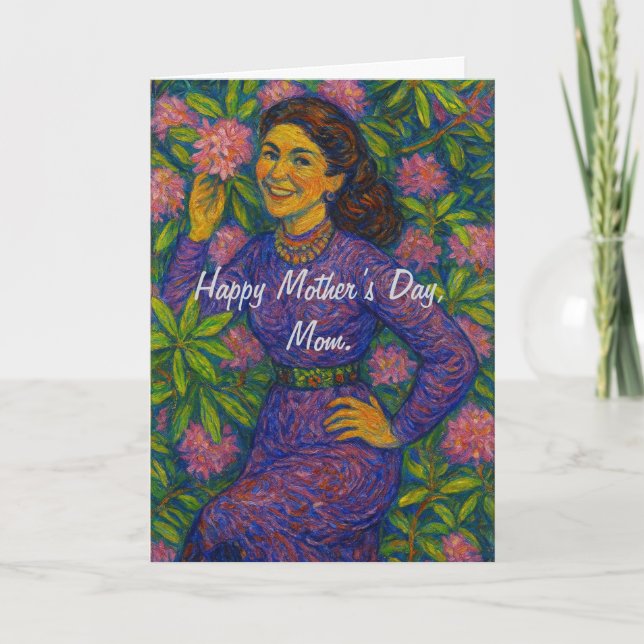 Cartes Pour Fêtes Annuelles Fleurir Avec Amour (Devant)