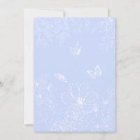 Fleurs bleu clair Motif, Floral, Minimaliste