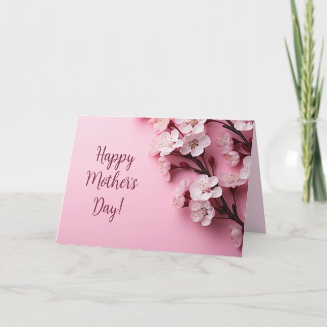 Cartes Pour Fêtes Annuelles Fleurs de cerisier pour la fête des mères (Devant)