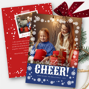 Cartes Pour Fêtes Annuelles Fleurs de neige élégantes à Noël Photo