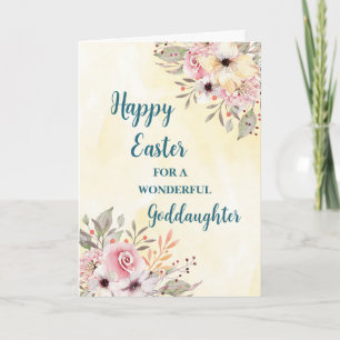 Cartes Pour Fêtes Annuelles Fleurs de printemps heureux Godgirl de Pâques