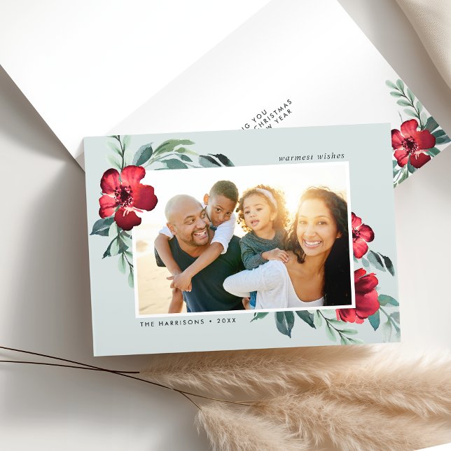 Cartes Pour Fêtes Annuelles Fleurs de vacances Plier photo (Créateur téléchargé)