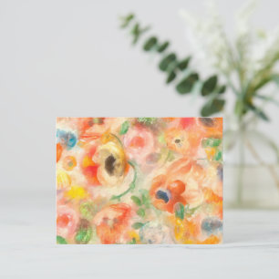 Cartes Pour Fêtes Annuelles Fleurs oranges de printemps