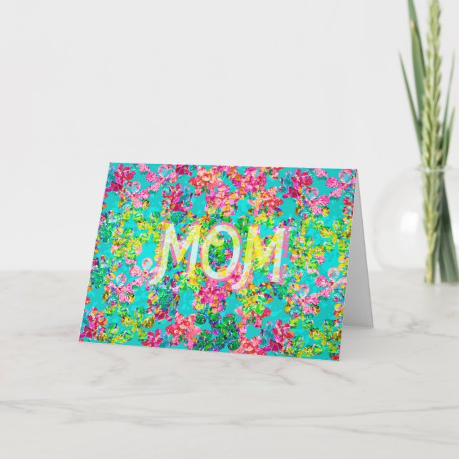 Cartes Pour Fêtes Annuelles Fleurs pour maman (Devant)